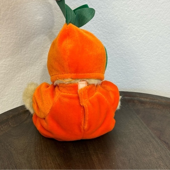 Wish Pets Lil Pumpkin Halloween Tan Plush Bear - Picture 4 of 9